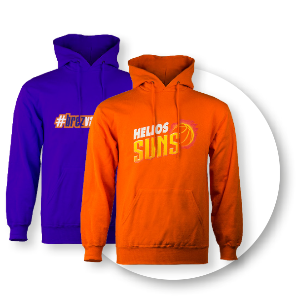 Pulover s kapuco Helios Suns